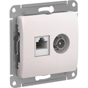 Двойная розетка Systeme Electric Glossa