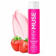 Шампунь укрепляющий 400 мл, MYMUSE SOS-восстановление для секущихся и поврежденных волос, 145017