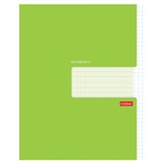 Тетрадь А5 48 л., HATBER скоба, клетка, обложка картон, "Зеленая", 074512, 48Т5В1_27563
