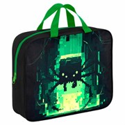 Папка на молнии с ручками BRAUBERG А4, 1 отделение, полиэстер, 80 мм, "Digital spider", 273303