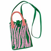 Сумочка-органайзер повседневная HEIKKI KNIT (ХЕЙКИ) кросс боди, вязаная, 17х12х5 см, "Fun zebra", 273792