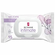 Салфетки влажные для интимной гигиены 15 шт., Я САМАЯ, с алоэ, 11727