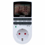 Таймер электрический ENERGENIE LCD-дисплей 2,3" белый, EG-SST-01