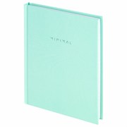 Блокнот МАЛЫЙ ФОРМАТ 110х147 мм, А6, 80 л., твердый, клетка, BRAUBERG "Minimal", мятный, 116451