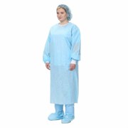 Халат хирургический нестерильный 140 см, 52-54 р., манжета, спанбонд 25 г/м2, ГЕКСА, голубой