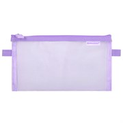 Пенал-конверт BRAUBERG, сетка, 22x10 см, фиолетовый, 272239