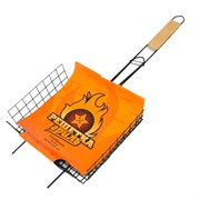 Решетка-гриль ГЛУБОКАЯ универсальная, размер 260х235 мм, глубина 60 мм, оксидированное покрытие, 101405, 701744