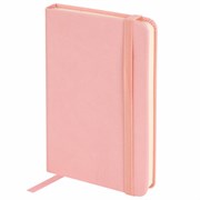 Скетчбук, слоновая кость 140 г/м2 90х140 мм, 80 л., КОЖЗАМ, резинка, BRAUBERG ART CLASSIC, пастель розовый, 116874