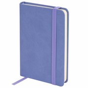 Скетчбук, слоновая кость 140 г/м2 90х140 мм, 80 л., КОЖЗАМ, резинка, BRAUBERG ART CLASSIC, пастель сиреневый, 116875