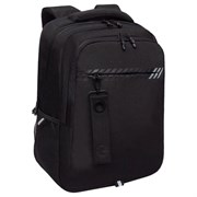 Рюкзак GRIZZLY школьный, анатомическая спинка, 2 отделения, для мальчиков, "BLACK STRIPES", 42х31х22 см, RU-532-1/2