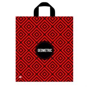 Пакет с петлевой ручкой ПНД, 42х38 см, "Геометрик", 37 мкм, н00242816