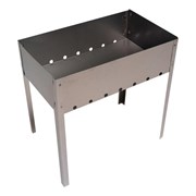 Мангал сборный стальной, размер 500х300х500 мм, в термопленке, 701726