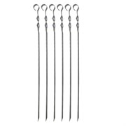 НАБОР угловых шампуров 6 шт. размер 450х10х1 мм, ЧЕХОЛ ДЛЯ ХРАНЕНИЯ В КОМПЛЕКТЕ, нержавеющая сталь, 701733