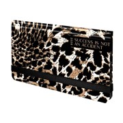 Еженедельник датированный 2026 с резинкой 171х93 мм, BRAUBERG, твердый, УФ-ЛАК, 64 л., "Леопард", 117356