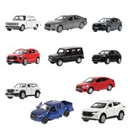 Машина металлическая коллекционная АССОРТИ 4, длина 12 см, инерционная, 10 видов, ТЕХНОПАРК, N-004, SB1809FRN