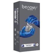 Перчатки латексные смотровые 25 пар (50 штук), прочные, размер 6-7, S (малый), BENOVY High Risk