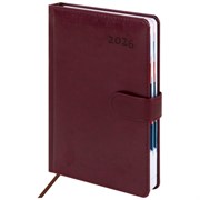 Ежедневник датированный 2026 А5 148х218 мм, GALANT "Ritter", под кожу, бордовый, 117493