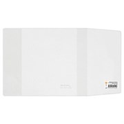 Обложка ПВХ со штрихкодом для учебников Моро, ПЛОТНАЯ, 120 мкм, 217х425 мм, универсальная, прозрачная, 1233.1, 1233,1