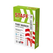 Маркер-краска лаковый (paint marker) 2-4 мм, КРАСНЫЙ, НИТРО-ОСНОВА, STAFF PROFIT, для любых поверхностей, 152582