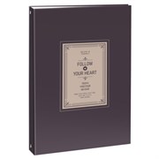 Тетрадь на кольцах БОЛЬШАЯ А4, 215х305 мм, 100 л., твердый картон, клетка, BRAUBERG, "Винтаж", 405410