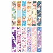 Закладки для книг МАГНИТНЫЕ, "GIRLS", комплект 12 штук, 60x20 мм, FUNSTER (ФАНСТЕР), 116654