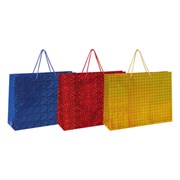 Пакет подарочный (1 шт.) 53x16x38 см, "BIG SIZE", голография, ассорти 3 цвета, ЗОЛОТАЯ СКАЗКА, 609730