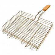 Решетка-гриль ГЛУБОКАЯ универсальная, размер 320х260 мм, глубина 50 мм, никелированное покрытие, РГК3НЭ