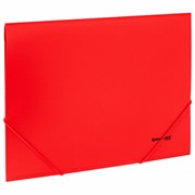 Папка на резинках А4 BRAUBERG UNIVERSAL, красная, до 300 листов, 0,5 мм, 273039