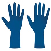 Перчатки латексные смотровые 25 пар (50 штук), размер 8-9, L (большой), синие, SAFE&CARE High Risk DL/TL210