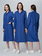 Халат женский База (тк.ТиСи), васильковый
