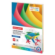 Бумага цветная BRAUBERG, А4, 80 г/м2, 100 л. (5 цветов х 20 листов), медиум, для офисной техники, 112462