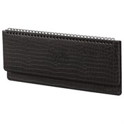 Планинг датированный 2026 305х140 мм BRAUBERG "Comodo", под кожу, черный, 117223