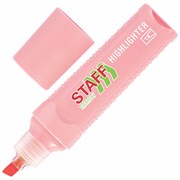 Текстовыделитель STAFF "EVERYDAY HL-707", ПАСТЕЛЬНЫЙ РОЗОВЫЙ, линия 1-5 мм, скошенный наконечник, 152545