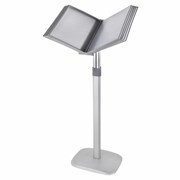 Демосистема напольная на 10 панелей, серые панели А4, регулируемая высота, STAFF, 238334