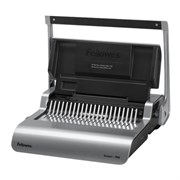 Переплетная машина для пластиковой пружины FELLOWES "QUASAR+", пробивает до 25 л., сшивает до 500 л., FS-56277