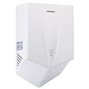 Сушилка для рук ВЫСОКОСКОРОСТНАЯ SONNEN K2022B, 1300 Вт, 150 м/с, IPX1, 72 дБ, белая, пластиковый корпус, 607192