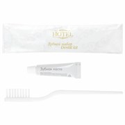 Зубной набор КОМПЛЕКТ 300 шт., HOTEL, (зубная щётка + зубная паста 4 г) саше, флоупак, 24865