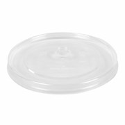 Крышка плоская для стакана d 90 мм, прозрачная, полипропилен, ВЗЛП, 3007П