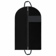 Чехлы для одежды на молнии с ручками дорожный 60х100 см, КОМПЛЕКТ 2 шт,. черный, SHAMAANI (ШАМААНИ), 609601