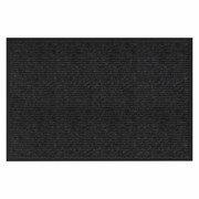 Коврик придверный 60х90 см, ЧЕРНЫЙ, влаго-грязезащитный, 450 г/м2, ребристый, PRIMILA (ПРИМИЛА) EXTRA, 701029