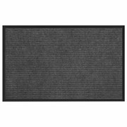 Коврик придверный 50х80 см, СЕРЫЙ, влаго-грязезащитный, 430 г/м2, ребристый, ЛЮБАША СТАНДАРТ, 701033