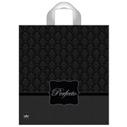 Пакет с петлевой ручкой ПВД, 40х37 см, "Перфекто Сильвер", 95 мкм, н00093901