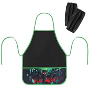 Фартук с нарукавниками для уроков труда BRAUBERG, 3 кармана, 46x54 см, "Night warrior", 273640