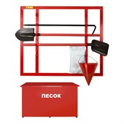 Комплектный пожарный щит Престиж ЩП-В