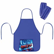 Фартук с нарукавниками для уроков труда ПИФАГОР, 1 карман, 46х54 см, "Speed rusher", 273626