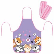 Фартук с нарукавниками для уроков труда ЮНЛАНДИЯ, регулировка по росту, 46х54 см, "Best fellows", 273630