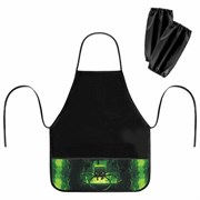 Фартук с нарукавниками для уроков труда BRAUBERG, 3 кармана, 46x54 см, "Digital spider", 273644