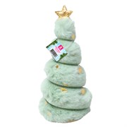 Украшение новогоднее интерьерное, 18 см, "Пушистая елочка", полиэстер, пенопласт, ЗОЛОТАЯ СКАЗКА, 592565