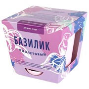 Набор для выращивания растений ТЫСЯЧА ЛИСТЬЕВ "Базилик фиолетовый" (горшок, грунт, семена), tl-016