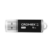 Флеш-диск 16 GB, CROMEX (КРОМЕКС) Ultra USB 3.1, металлический корпус, черный, 514162